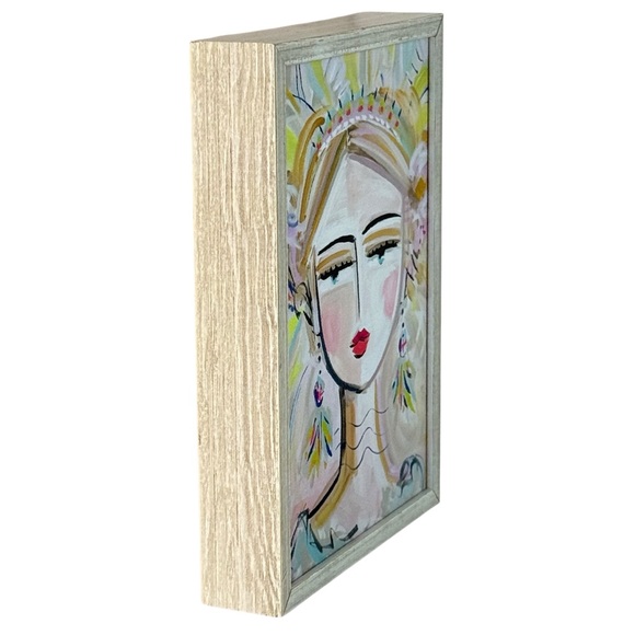 MAREN DEVINE “She Is Fierce” 5 x 7 Framed Canvas - Picture 3 of 6